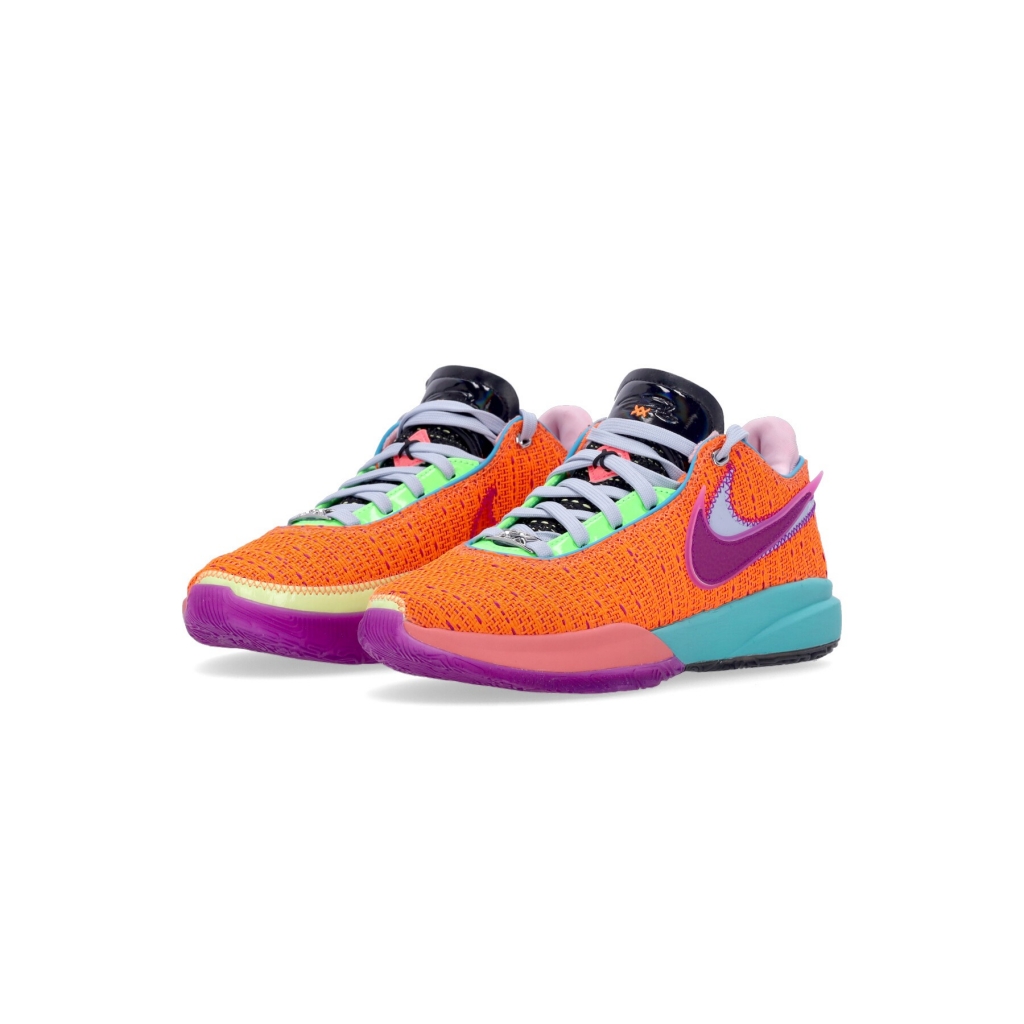 scarpa basket uomo lebron xx TOTAL ORANGE/VIVID PURPLE/GREEN STRIKE