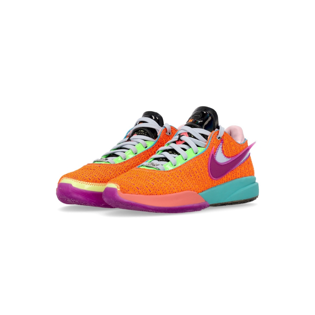 scarpa basket uomo lebron xx TOTAL ORANGE/VIVID PURPLE/GREEN STRIKE