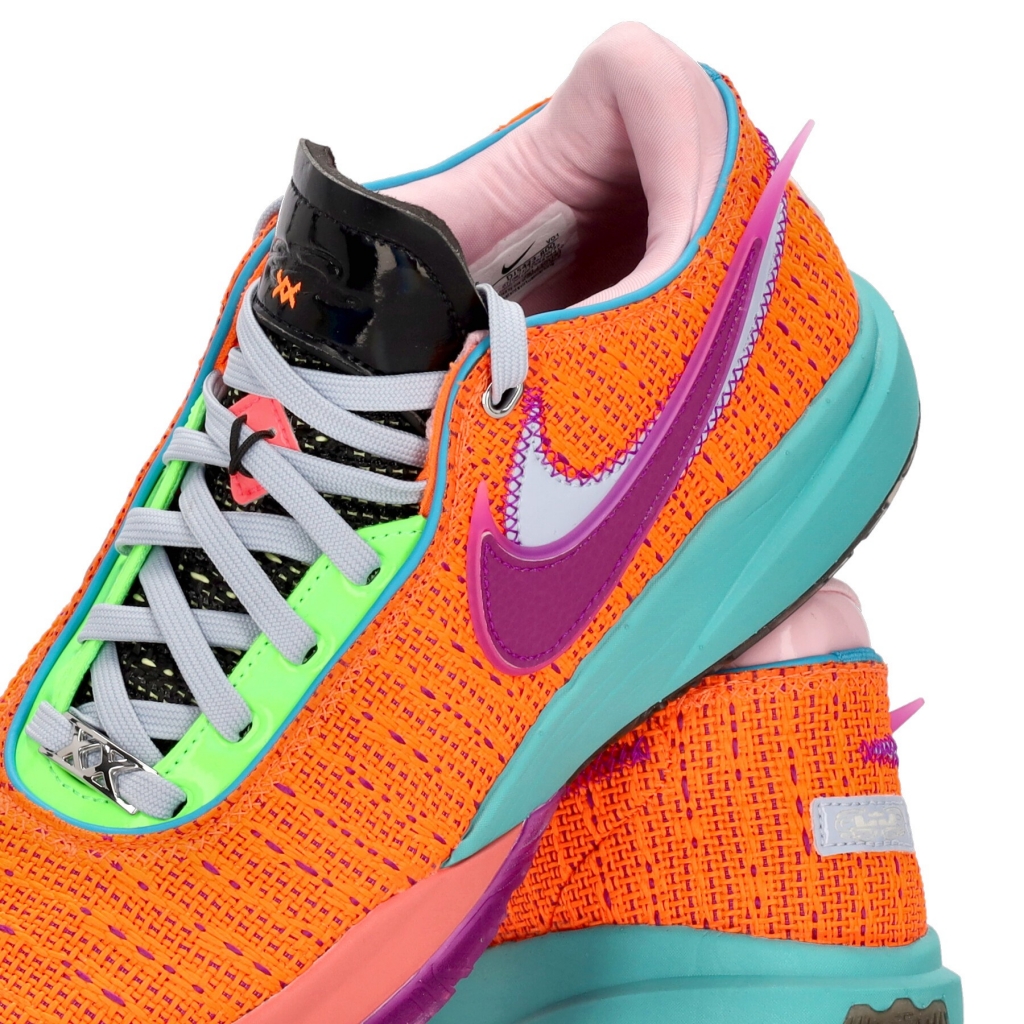 scarpa basket uomo lebron xx TOTAL ORANGE/VIVID PURPLE/GREEN STRIKE