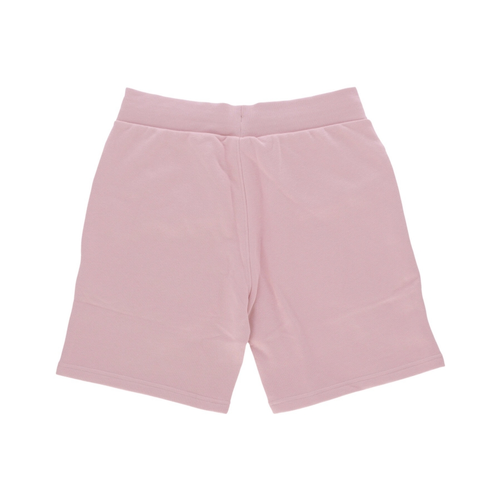 pantalone corto tuta felpato uomo mlb league essentials shorts neyyan ROSE/WHITE