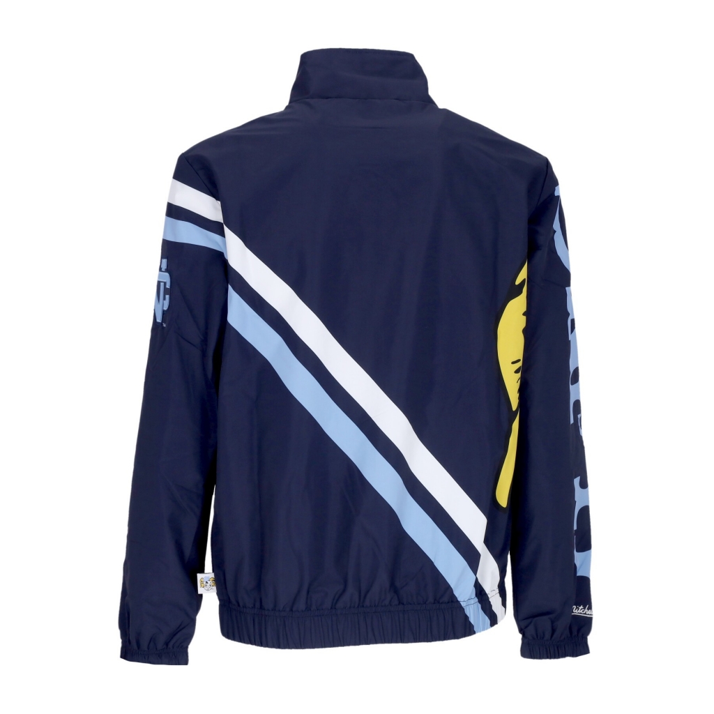 giacca a vento uomo ncaa exploded logo warm up jacket unctar NAVY