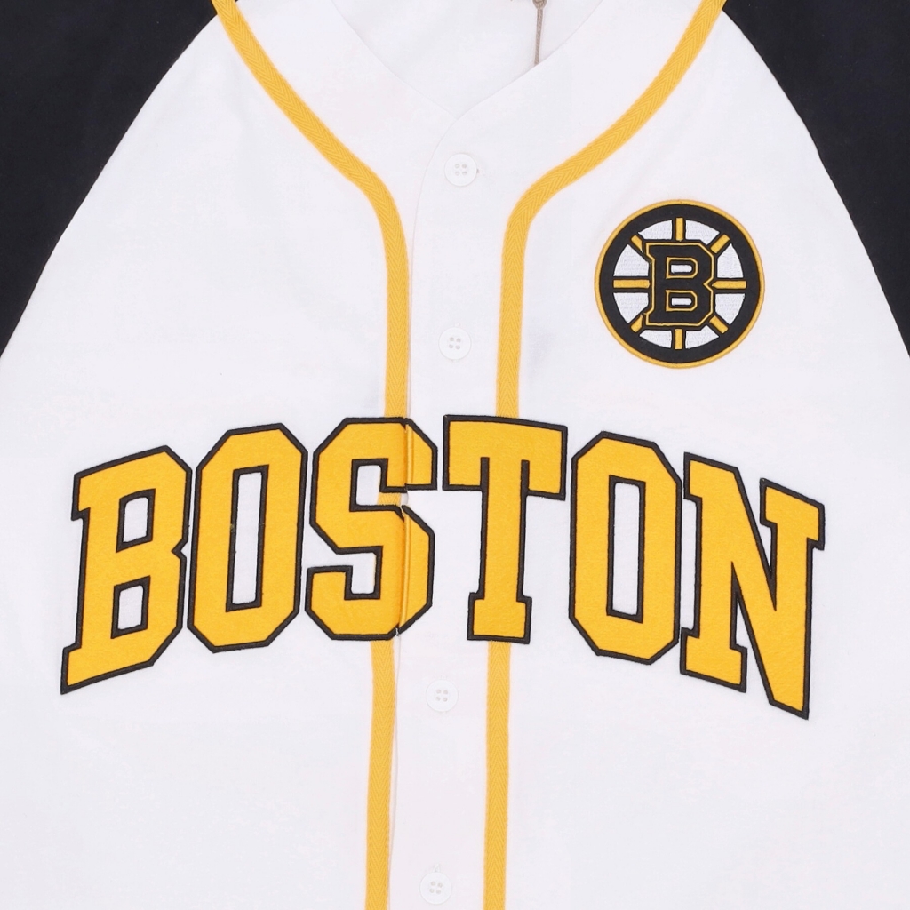 casacca bottoni uomo nhl practice day button front jersey bosbru WHITE