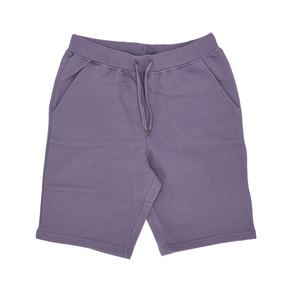 pantalone corto tuta felpato uomo zumu short LUNAR SLATE