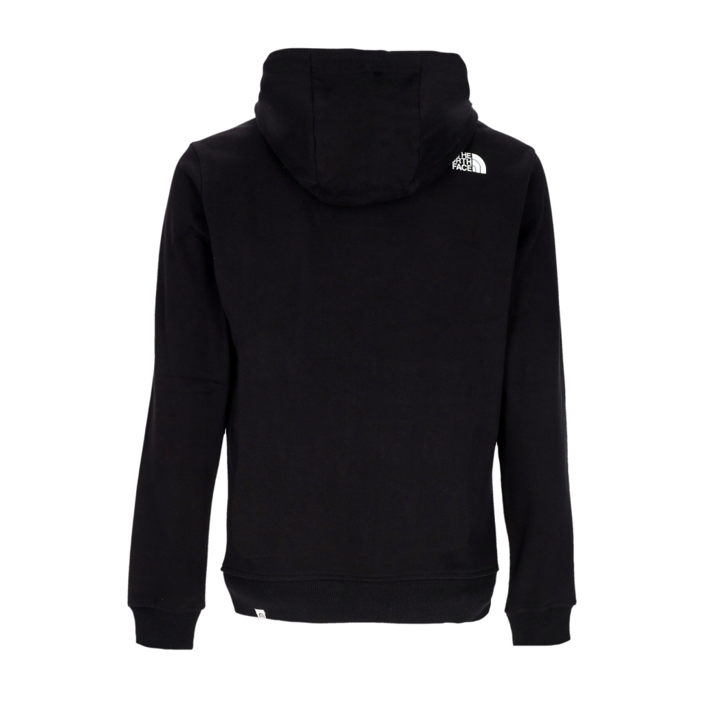 felpa leggera cappuccio uomo berkeley california hoodie BLACK