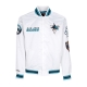 giubbotto bomber uomo nhl hometown lw satin jacket sajsha WHITE