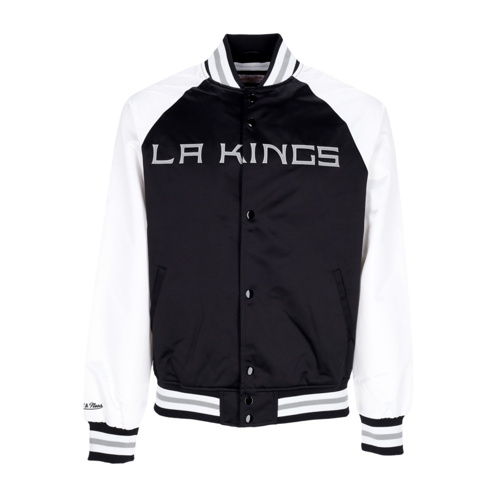 giubbotto bomber uomo nhl primetime lw satin jacket loskin BLACK