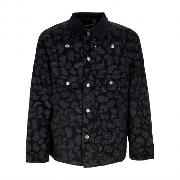 giubbotto uomo paisley jacket BLACK