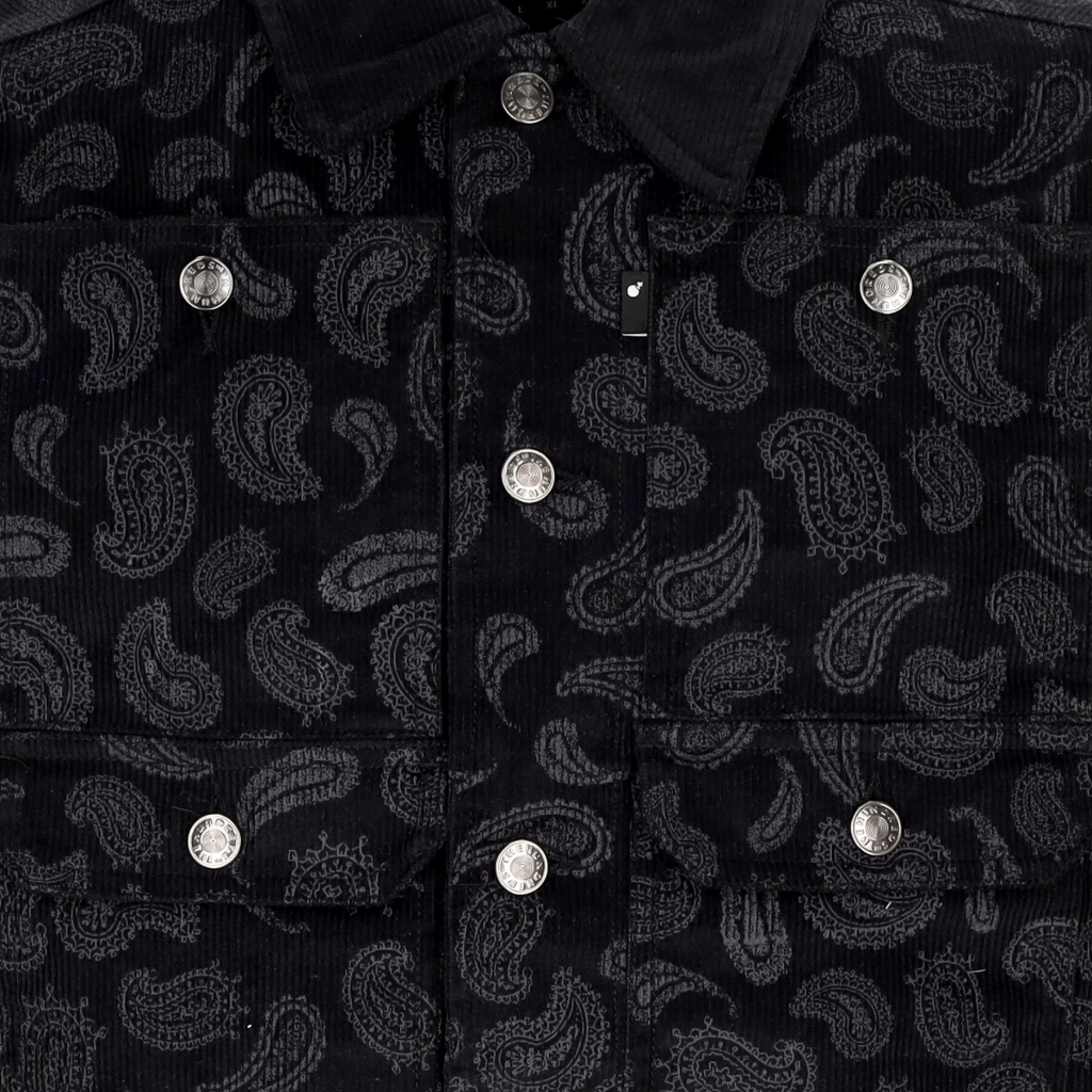 giubbotto uomo paisley jacket BLACK