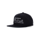 cappellino visiera piatta uomo team 2 BLACK