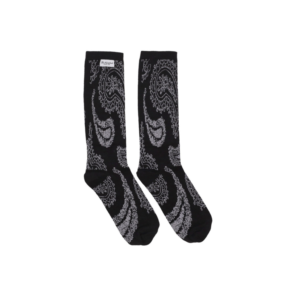 calza media uomo paisley socks BLACK