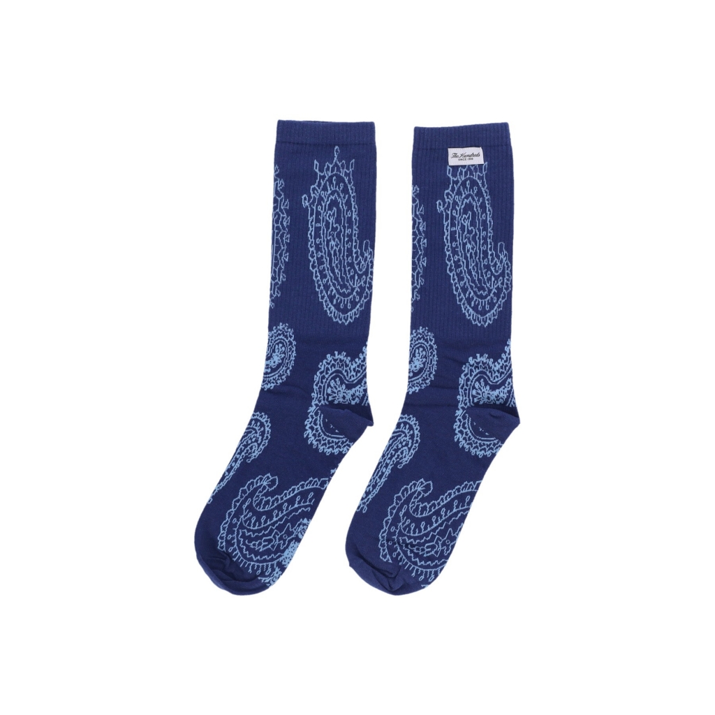 calza media uomo paisley socks NAVY