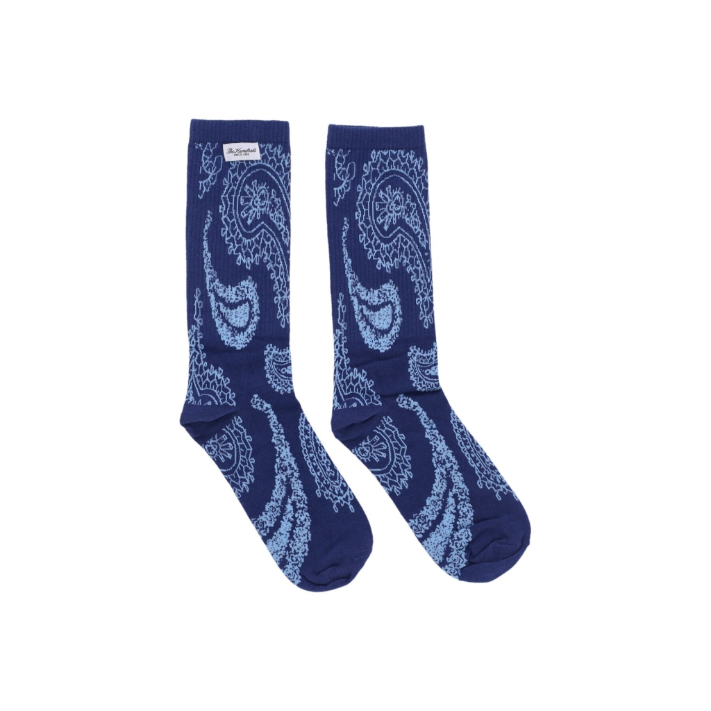 calza media uomo paisley socks NAVY