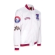 giubbotto bomber uomo nba hometown lw satin jacket hardwood classics phi76e WHITE