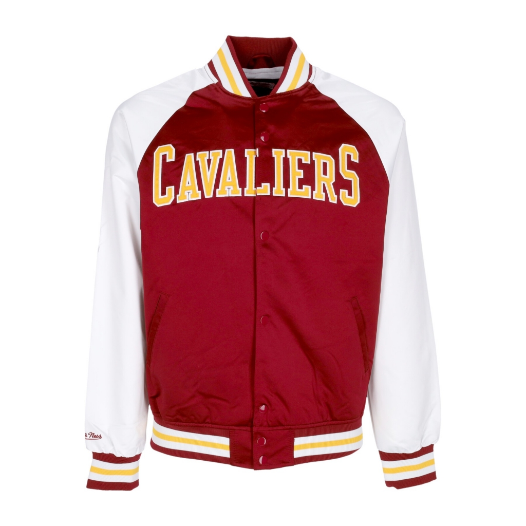 giubbotto bomber uomo nba primetime lw satin jacket hardwood classics clecav CARDINAL