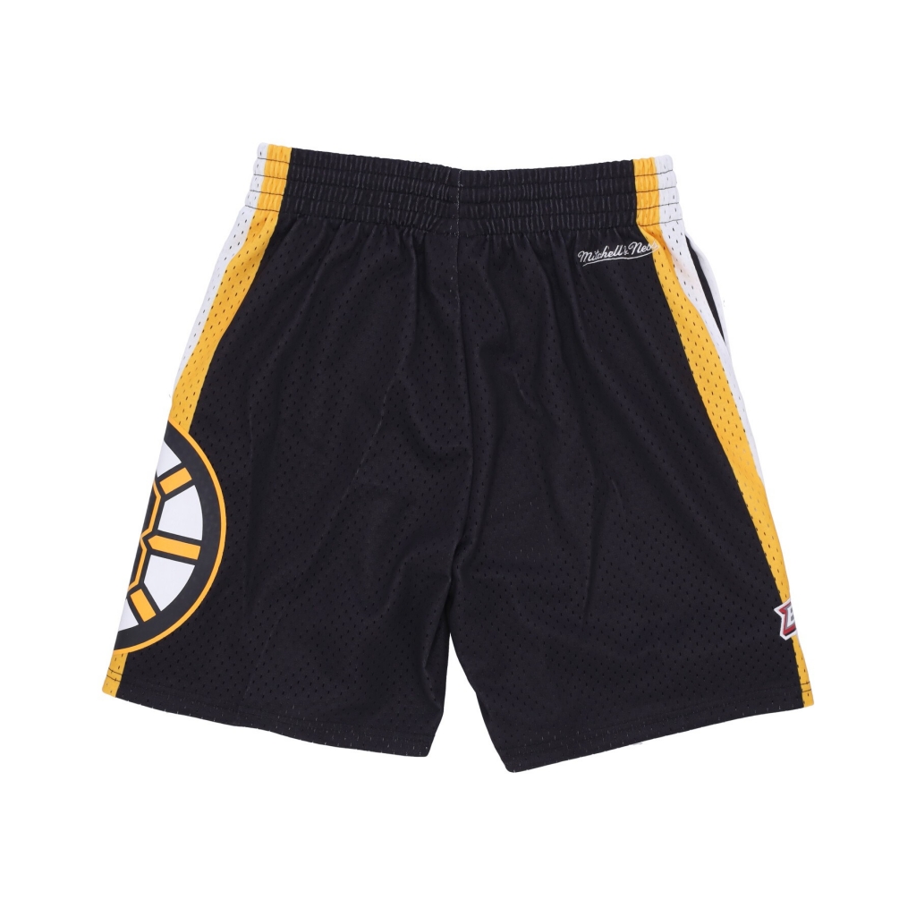 pantaloncino tipo basket uomo nhl hometown mesh short bosbru BLACK