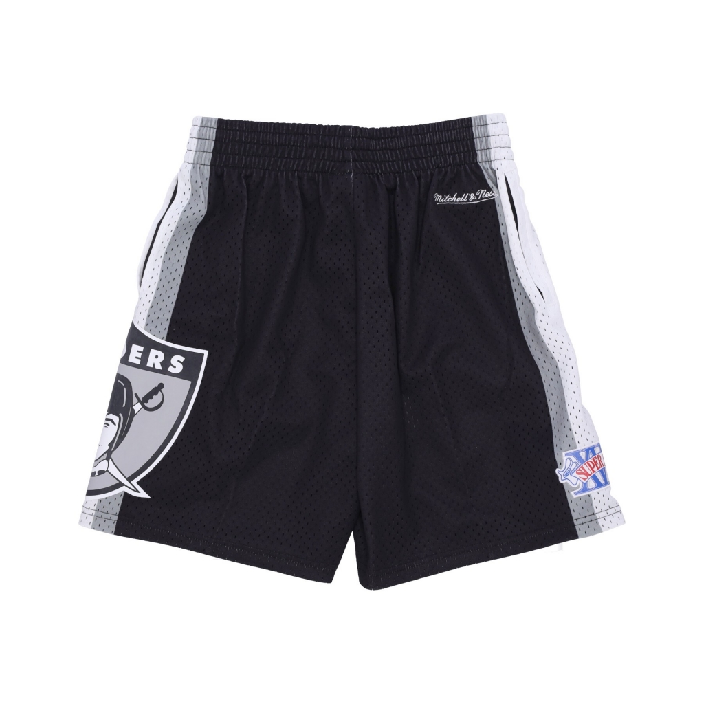 pantaloncino tipo basket uomo nfl hometown mesh short oakrai BLACK