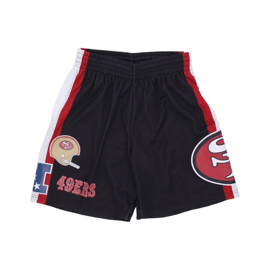 pantaloncino tipo basket uomo nfl hometown mesh short saf49e BLACK