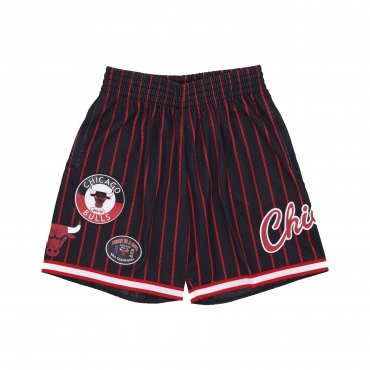 pantaloncino basket uomo nba hometown mesh short hardwood classics chibul BLACK/RED