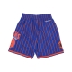 pantaloncino basket uomo nba hometown mesh short hardwood classics neykni ROYAL/ORANGE