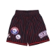 pantaloncino basket uomo nba hometown mesh short hardwood classics phi76e BLACK/RED