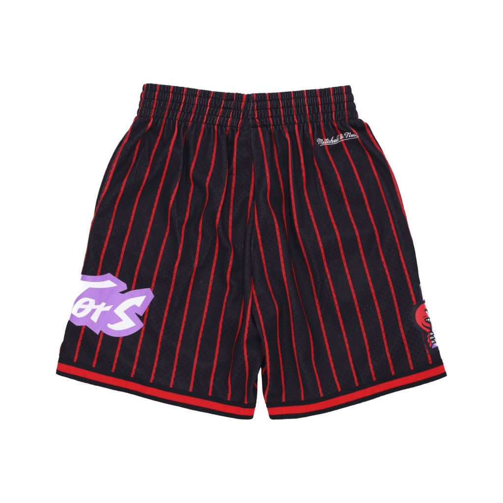 pantaloncino basket uomo nba hometown mesh short hardwood classics torrap BLACK/RED