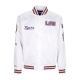 giubbotto bomber uomo ncaa hometown lw satin jacket loutig WHITE