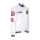 giubbotto bomber uomo ncaa hometown lw satin jacket flogat WHITE