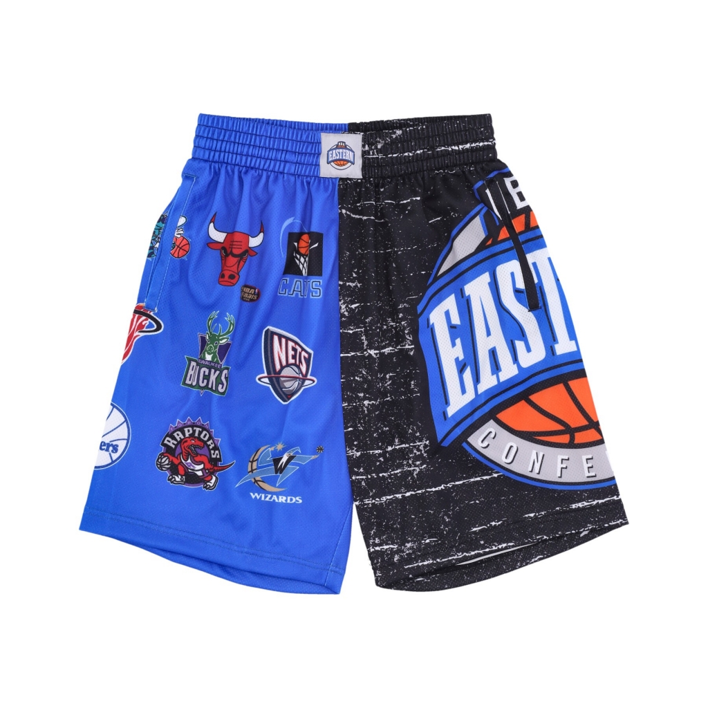 pantaloncino basket uomo nba jumbotron 30 shorts hardwood classics team east MULTI/WHITE