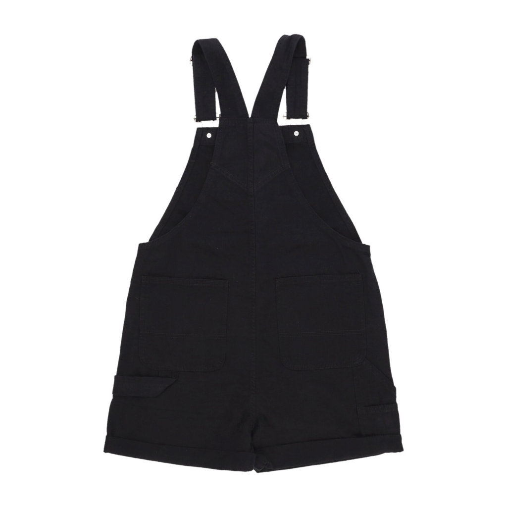 salopette donna ground work shortall BLACK