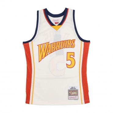 canotta basket uomo nba off white team color swingman jersey hardwood classics 2006 no 5 baron davis golwar