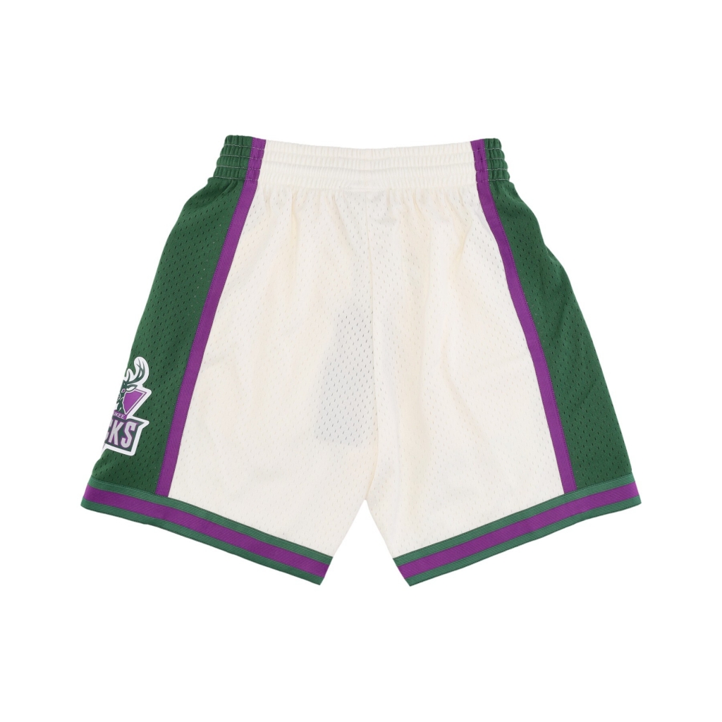 pantaloncino basket uomo nba off white team color swingman shorts hardwood classics 2000 milbuc