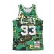 canotta basket uomo nba ah swingman jersey 50 hardwood classics 1985 no 33 larry bird boscel GREEN/BLACK