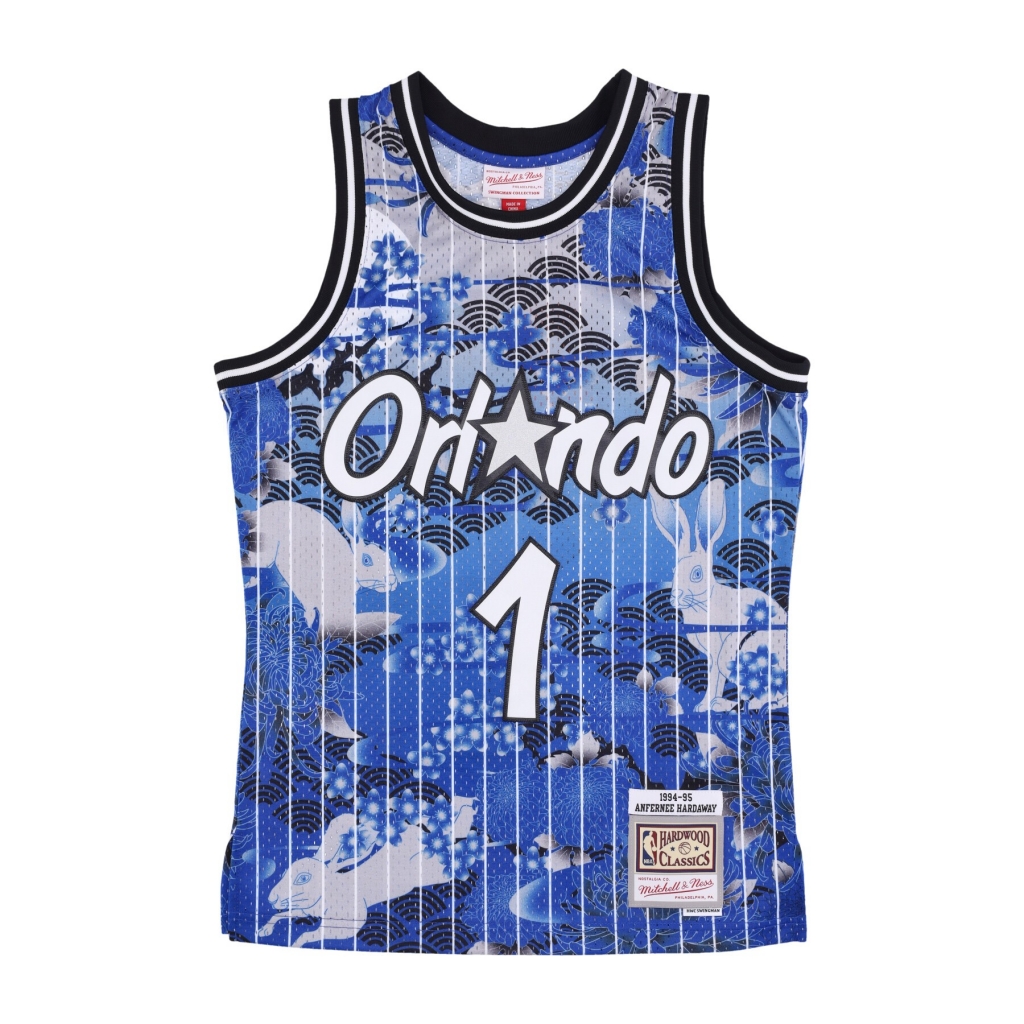 canotta basket uomo nba ah swingman jersey 50 hardwood classics 1994 no 1 penny hardaway orlmag BLUE