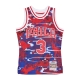 canotta basket uomo nba ah swingman jersey 50 hardwood classics 1996 no 3 allen iverson phi76e RED/ROYAL