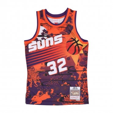 canotta basket uomo nba ah swingman jersey 50 hardwood classics 1999 no 32 jason kidd phosun ORANGE/PURPLE