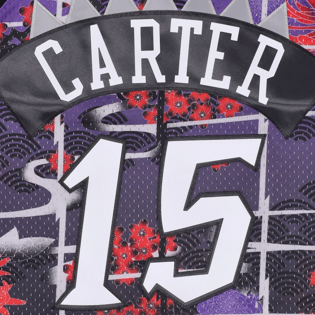 canotta basket uomo nba ah swingman jersey 50 hardwood classics 1998 no 15 vince carter torrap PURPLE/RED