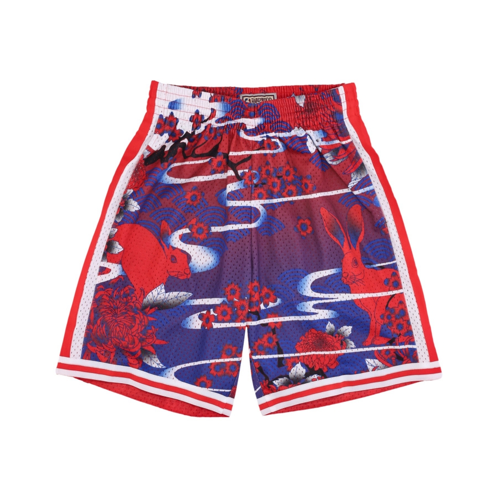 pantaloncino basket uomo nba ah swingman short 50 hardwood classics 1998 phi76e RED/ROYAL