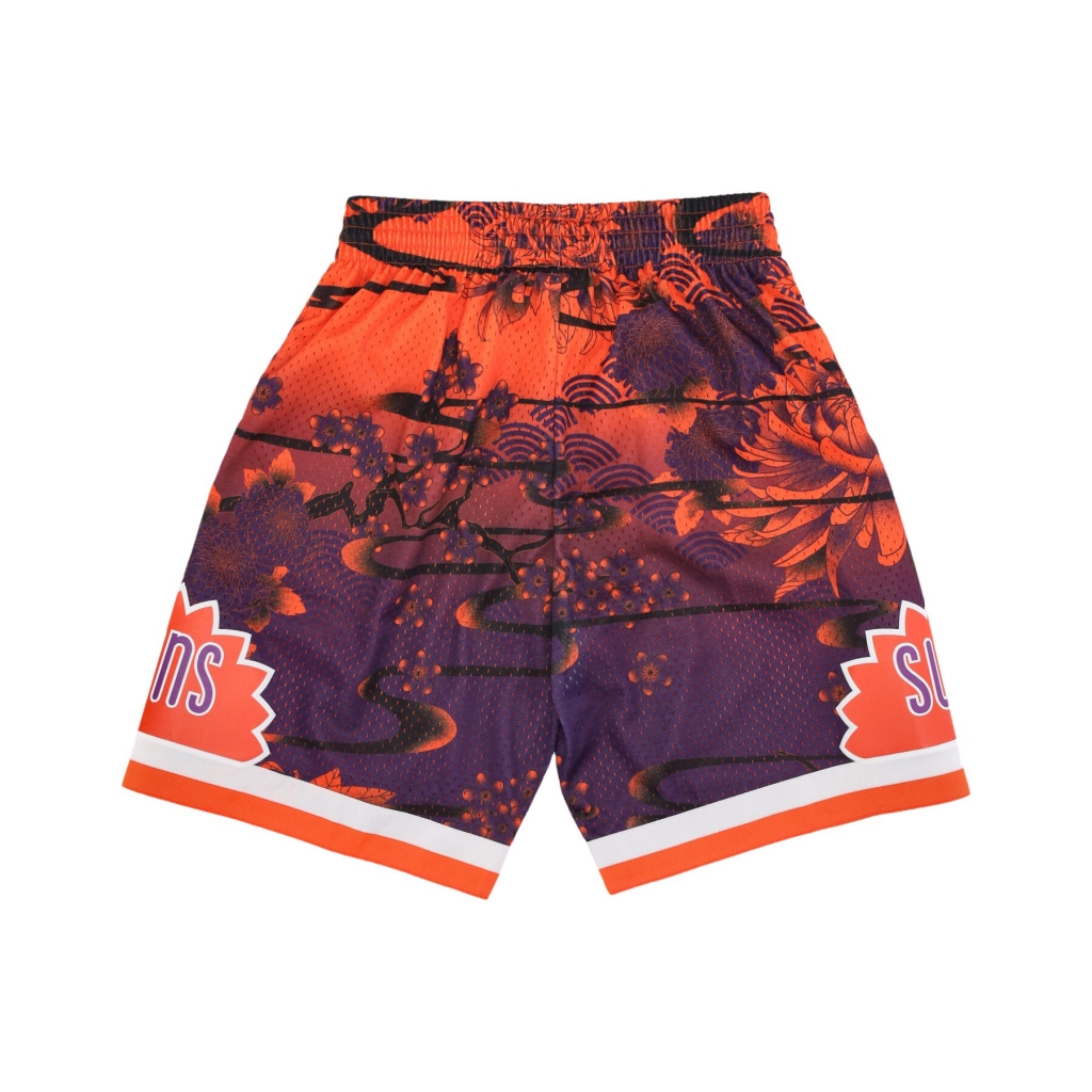 pantaloncino basket uomo nba ah swingman short 50 hardwood classics 1991 phosun ORANGE/PURPLE