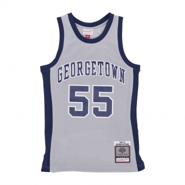 canotta basket uomo ncaa swingman jersey no 55 dikembe mutombo geohoy CHROME