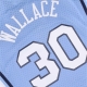 canotta basket uomo ncaa swingman jersey no 30 rasheed wallace unchee LIGHT BLUE