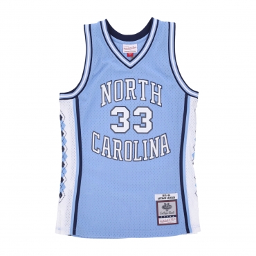 canotta basket uomo ncaa swingman jersey no 00 player name unctar LIGHT BLUE