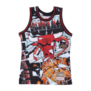 canotta basket uomo nba big face fashion tank 60 chibul BLACK/ORIGINAL TEAM COLORS