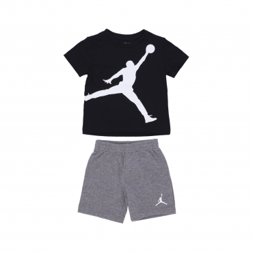 set t-shirt+short bambino jumbo jumpman short set CARBON HEATHER