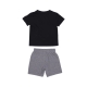 set t-shirt+short bambino jumbo jumpman short set CARBON HEATHER