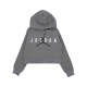 felpa cappuccio ragazza jumpman sustainable hoodie SMOKE GREY