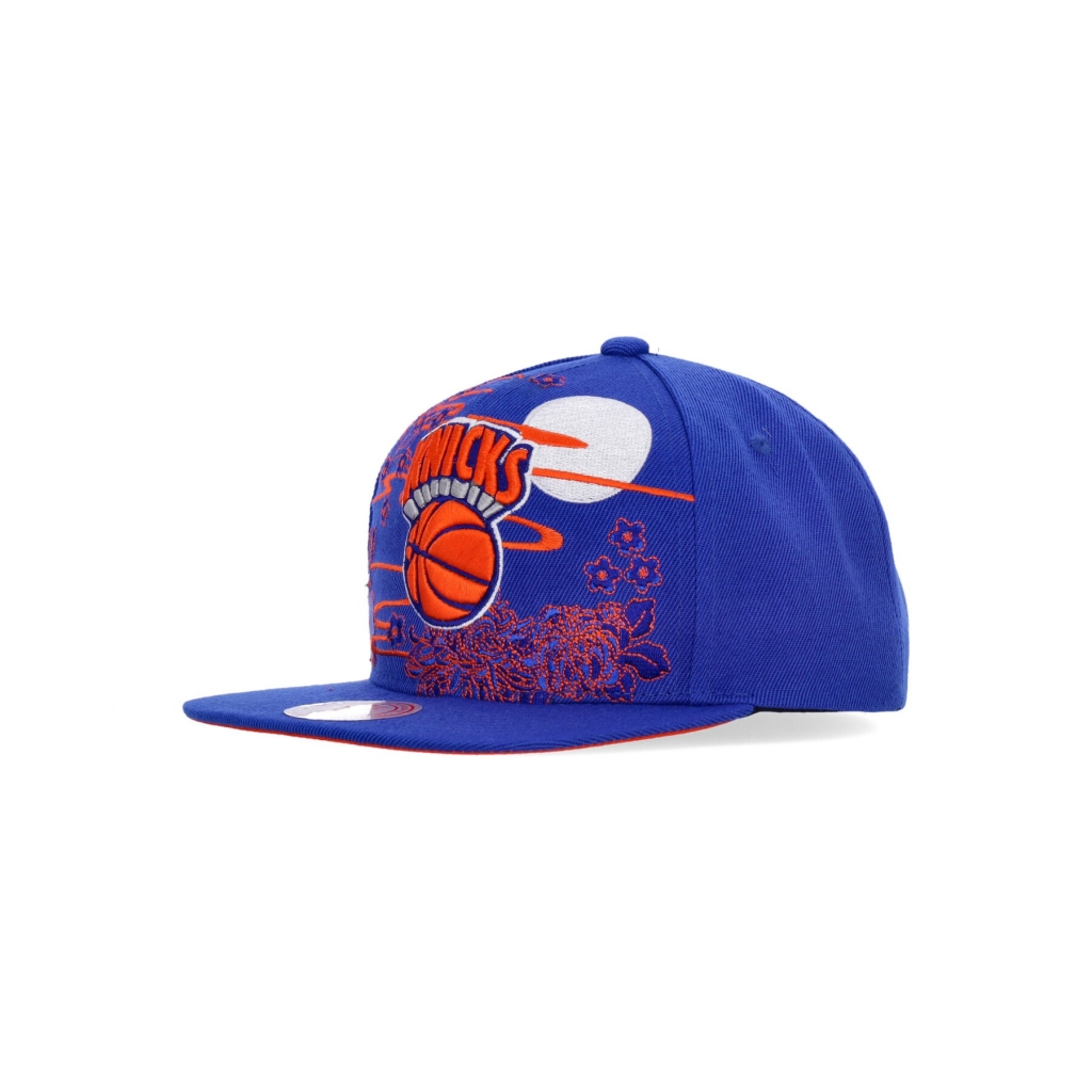 cappellino visiera piatta uomo nba cny snapback hwc neykni BLUE