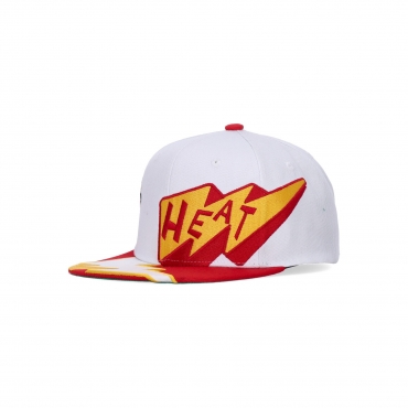 cappellino visiera piatta uomo nba fast times snapback hwc miahea WHITE