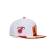 cappellino visiera piatta uomo nba fast times snapback hwc miahea WHITE