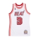 canotta basket uomo nba hwc jersey 2007 no 3 dwyane wade miahea WHITE/ORIGINAL TEAM COLORS