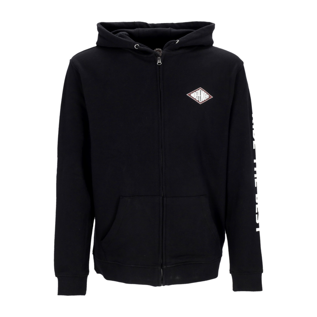 felpa leggera cappuccio zip uomo depth summit zip hoodie BLACK